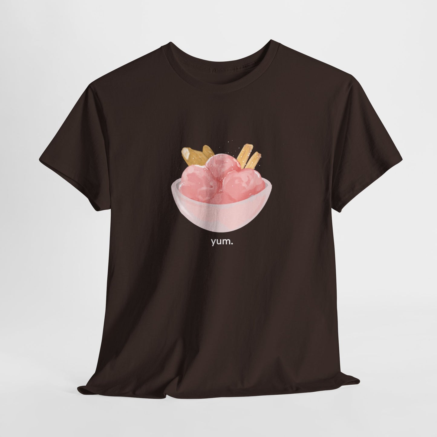 strawberry ice cream n fish n chips tshirt