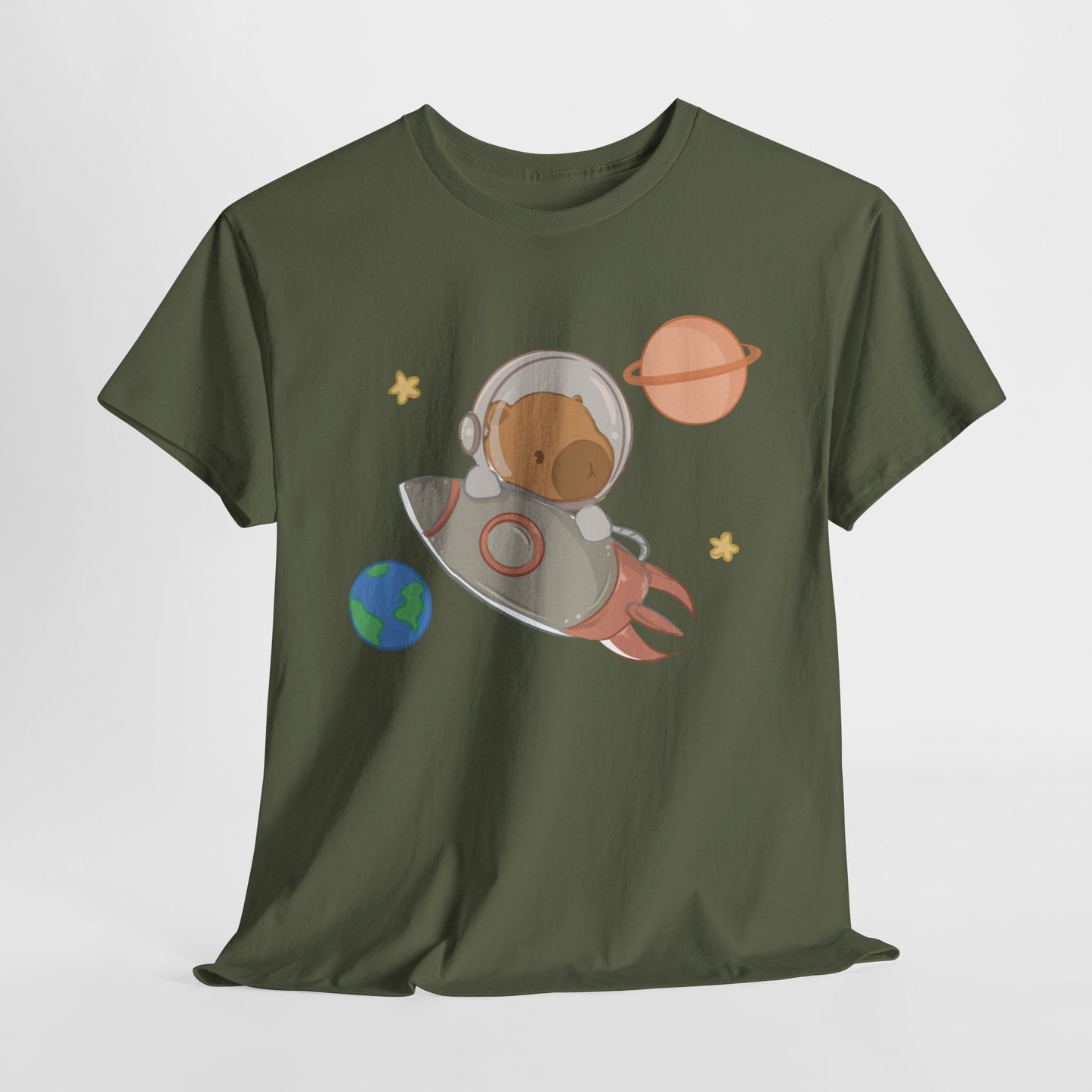 astronaut capybara tshirt