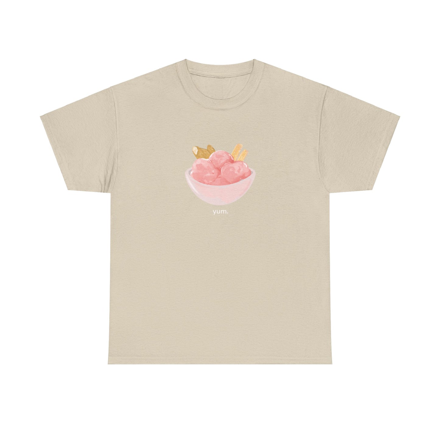 strawberry ice cream n fish n chips tshirt