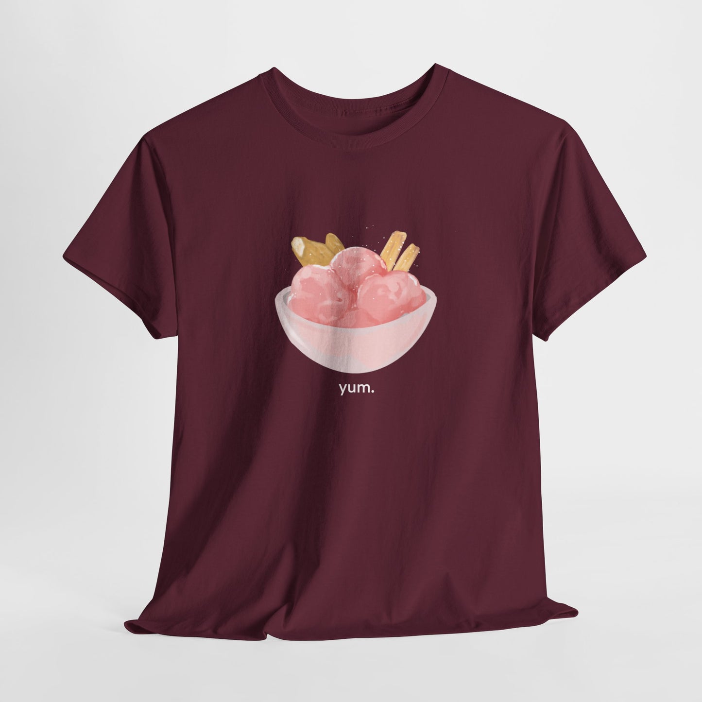 strawberry ice cream n fish n chips tshirt