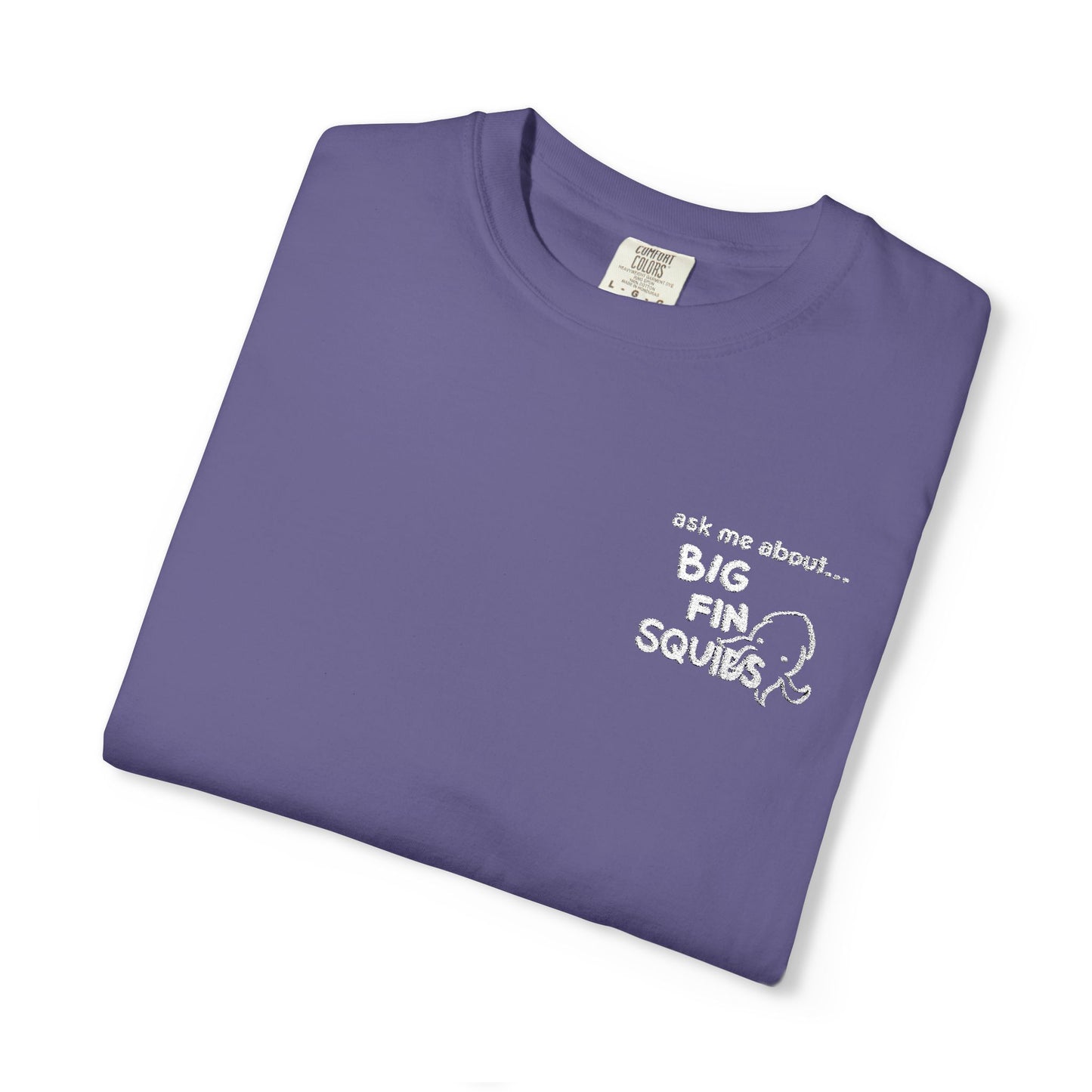 tell me about squids embroidery tshirt