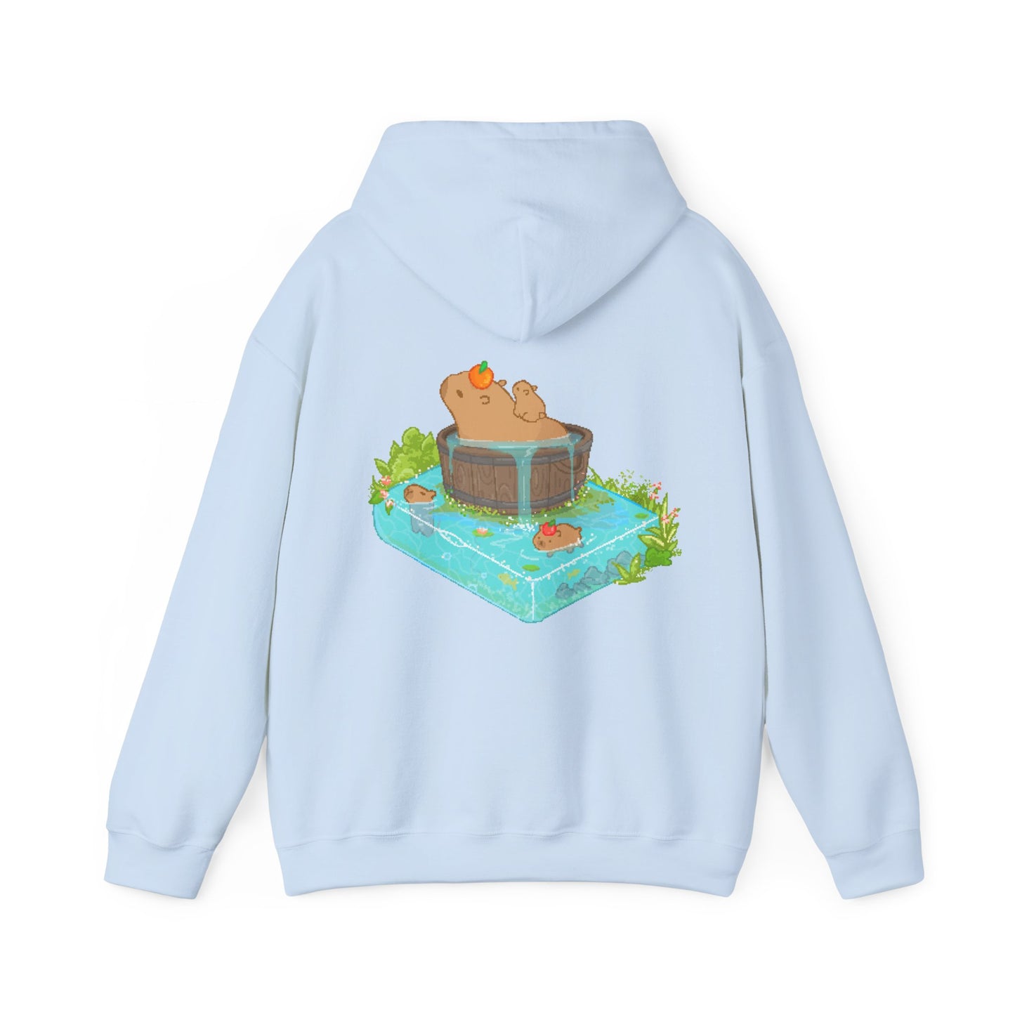 pixel capybara bathhouse