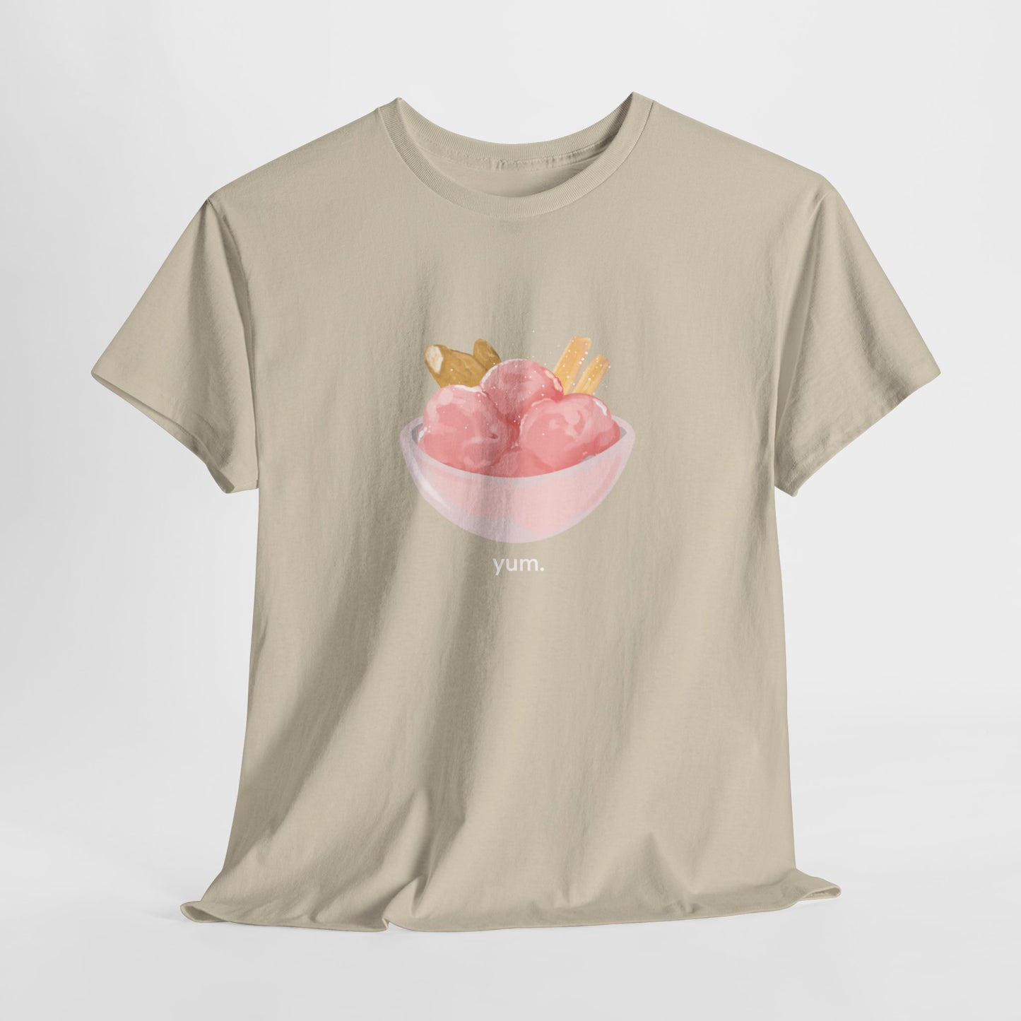 strawberry ice cream n fish n chips tshirt