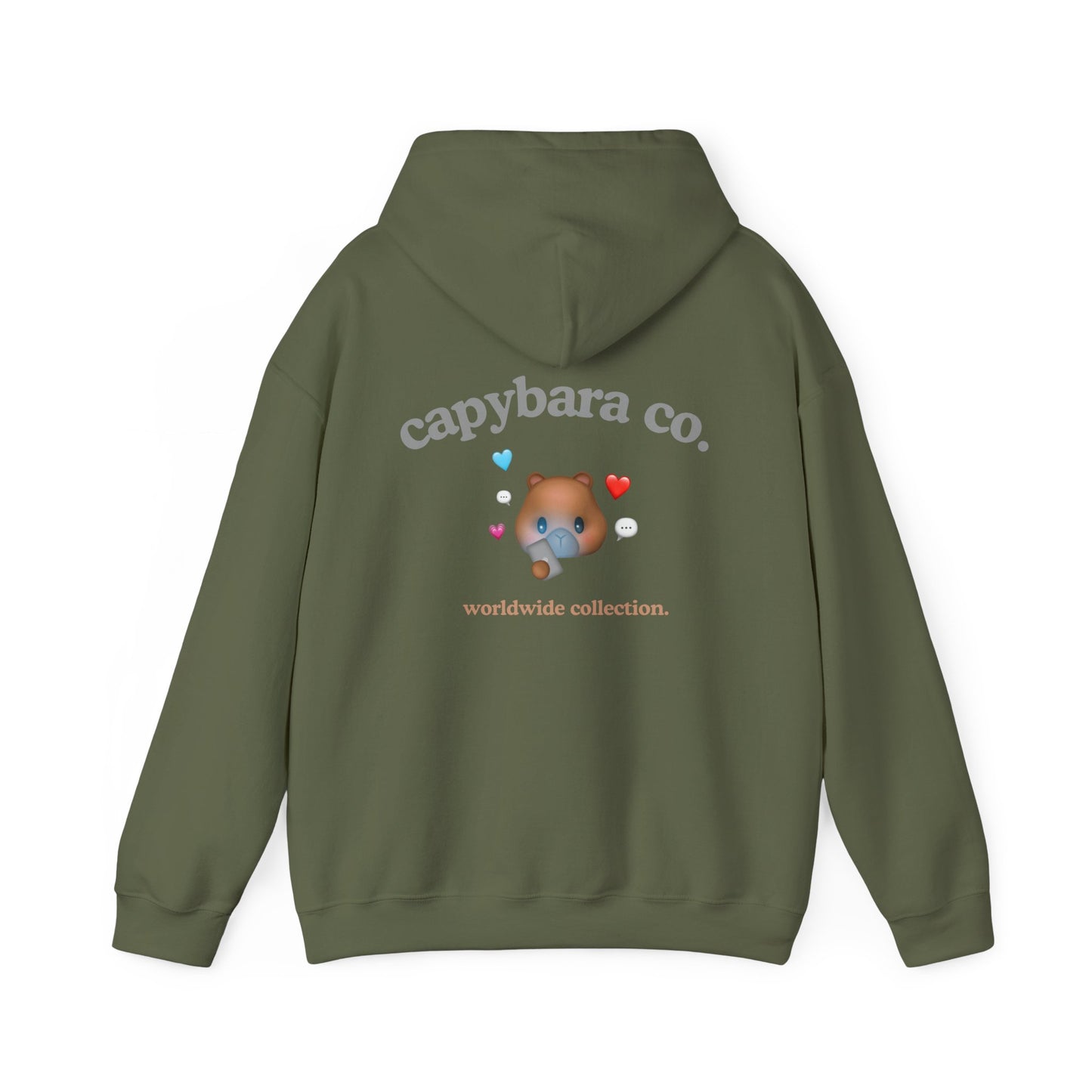 texting capy hoodie