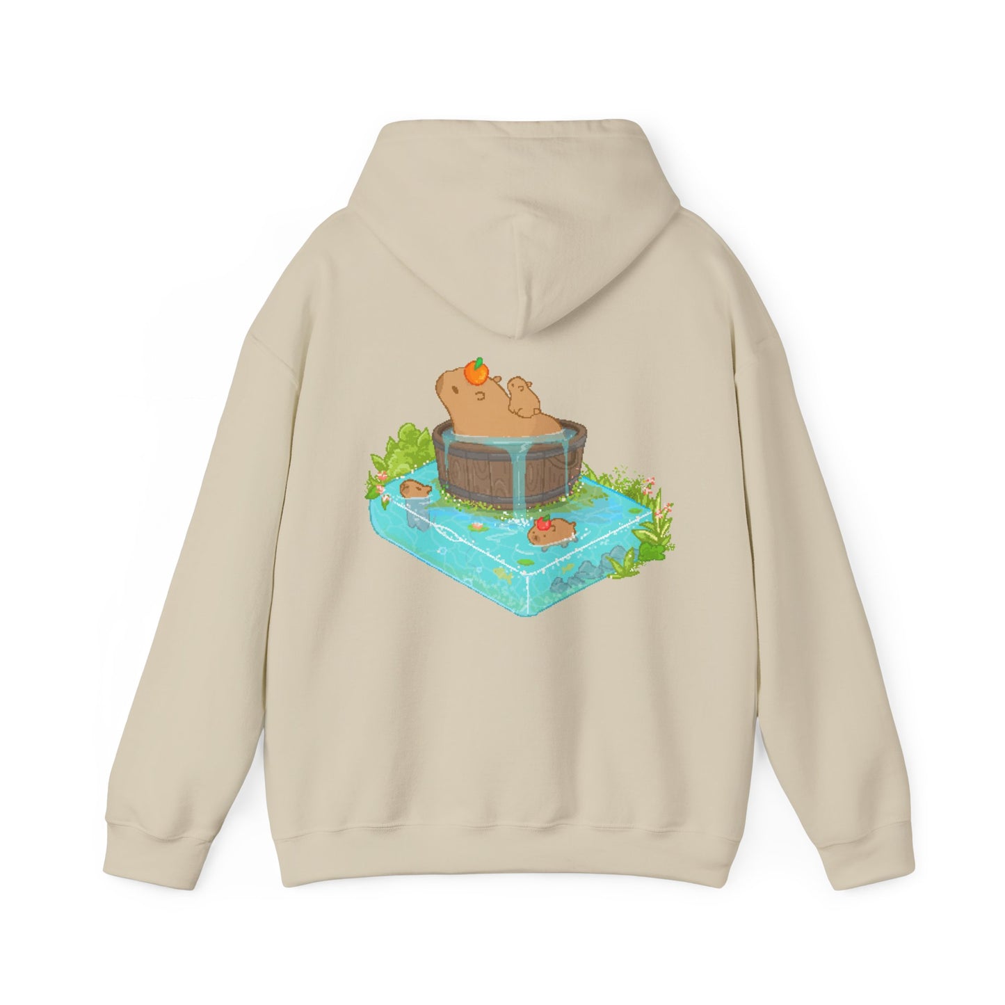 pixel capybara bathhouse