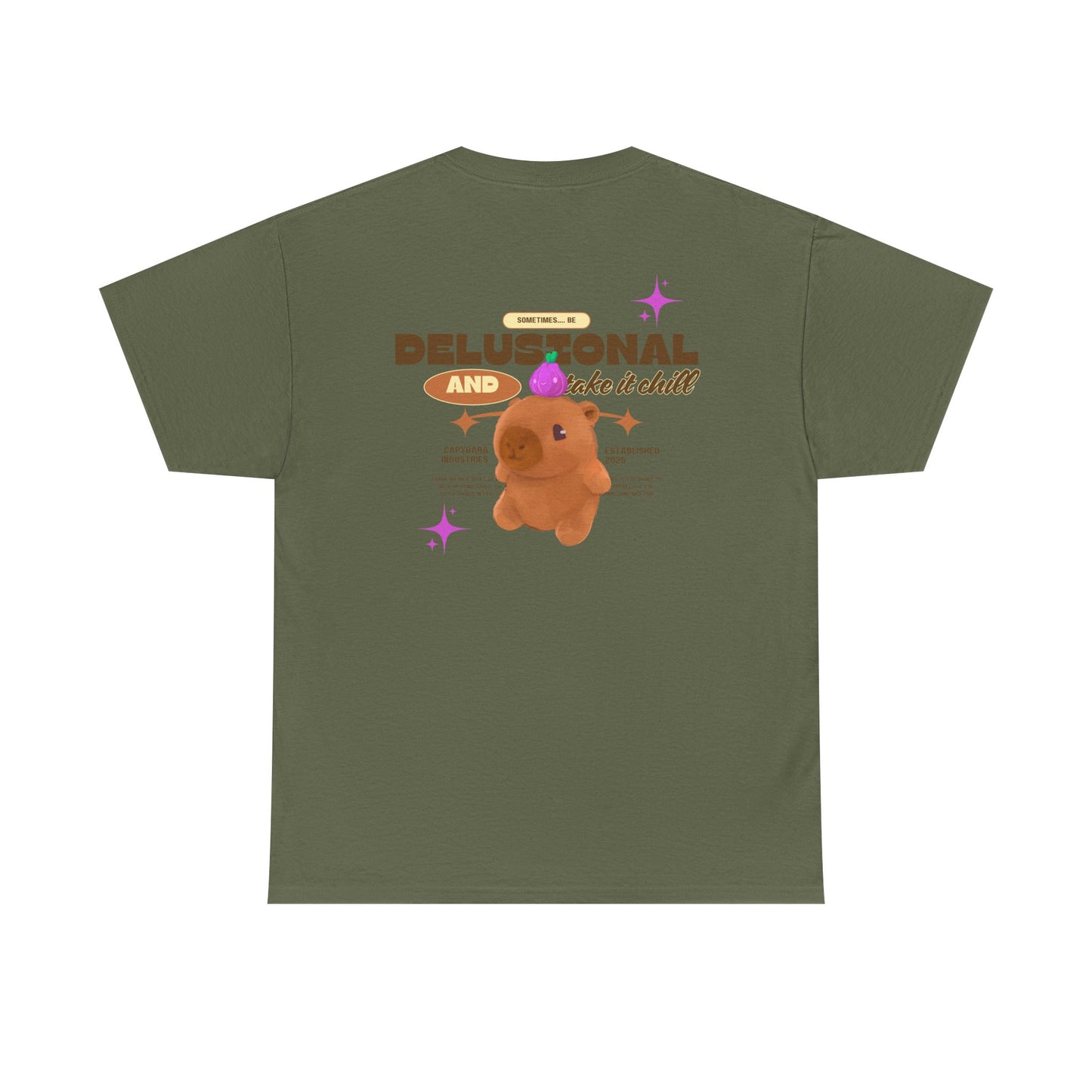 delusional chill capy tee
