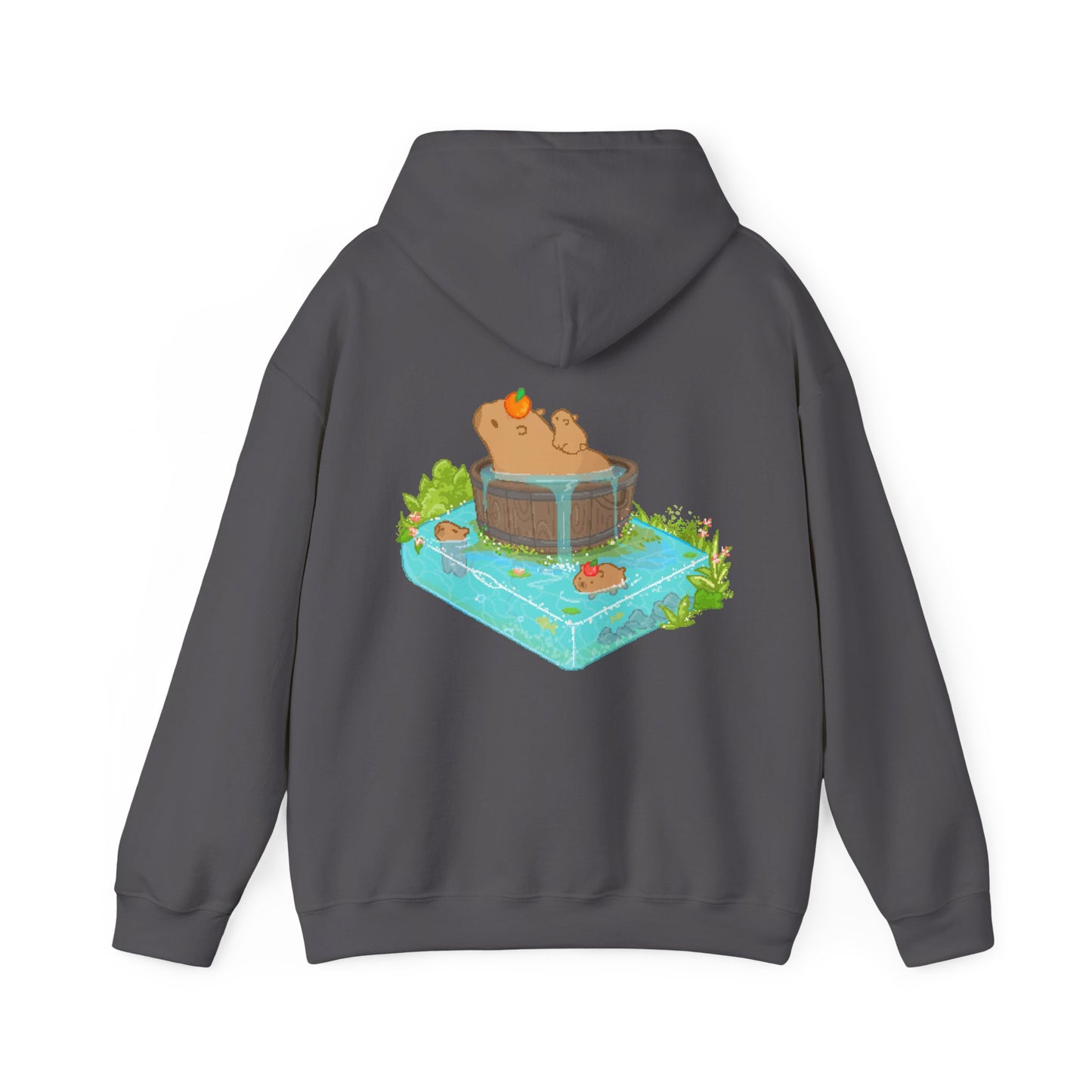 pixel capybara bathhouse