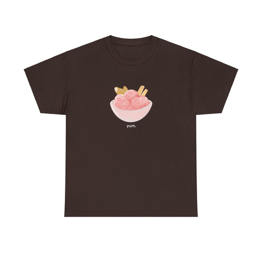strawberry ice cream n fish n chips tshirt