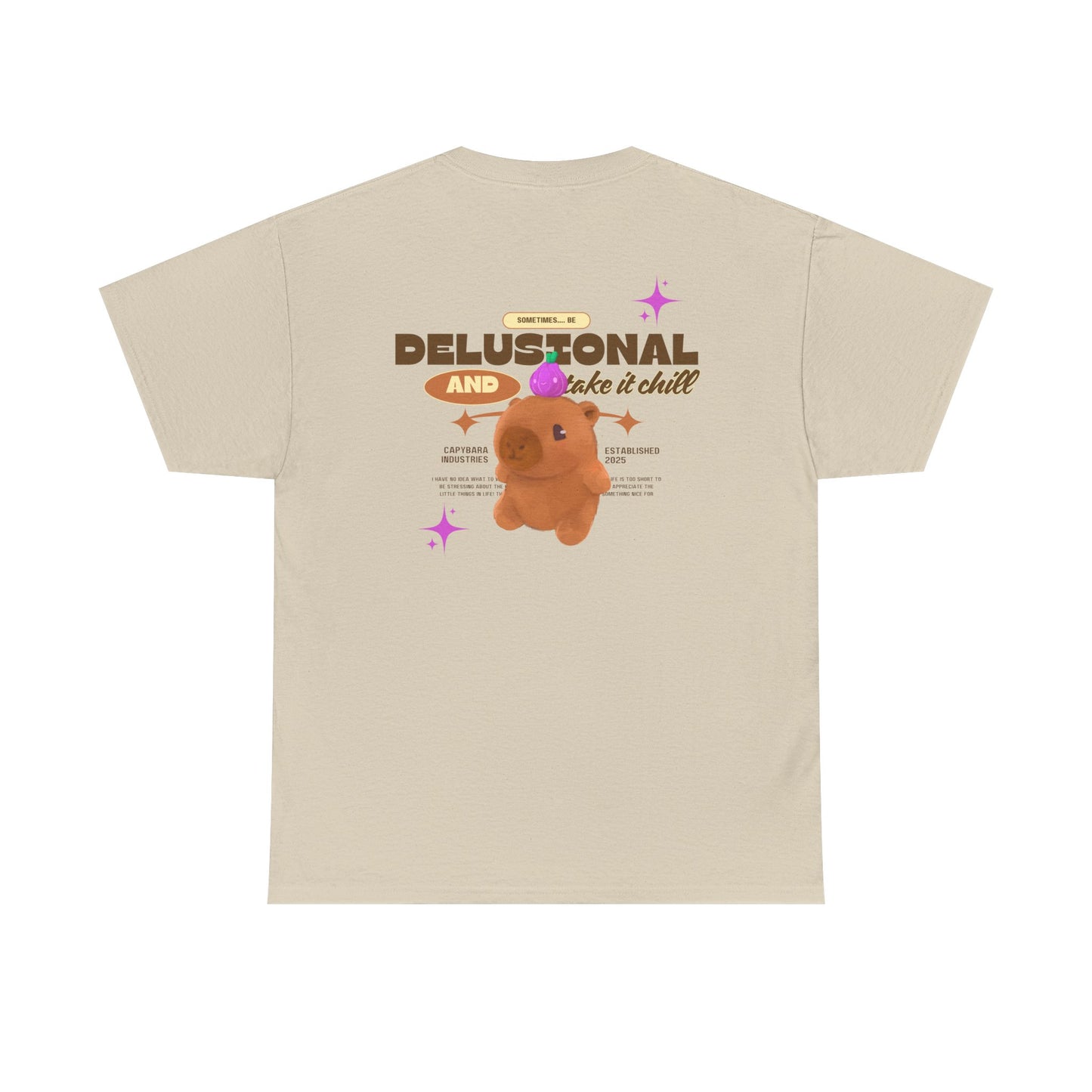 delusional chill capy tee
