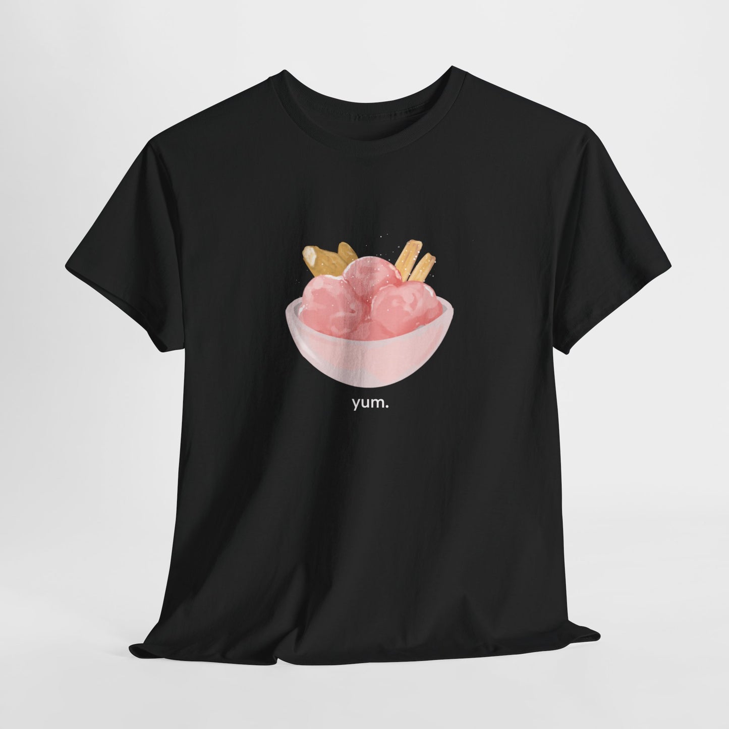 strawberry ice cream n fish n chips tshirt