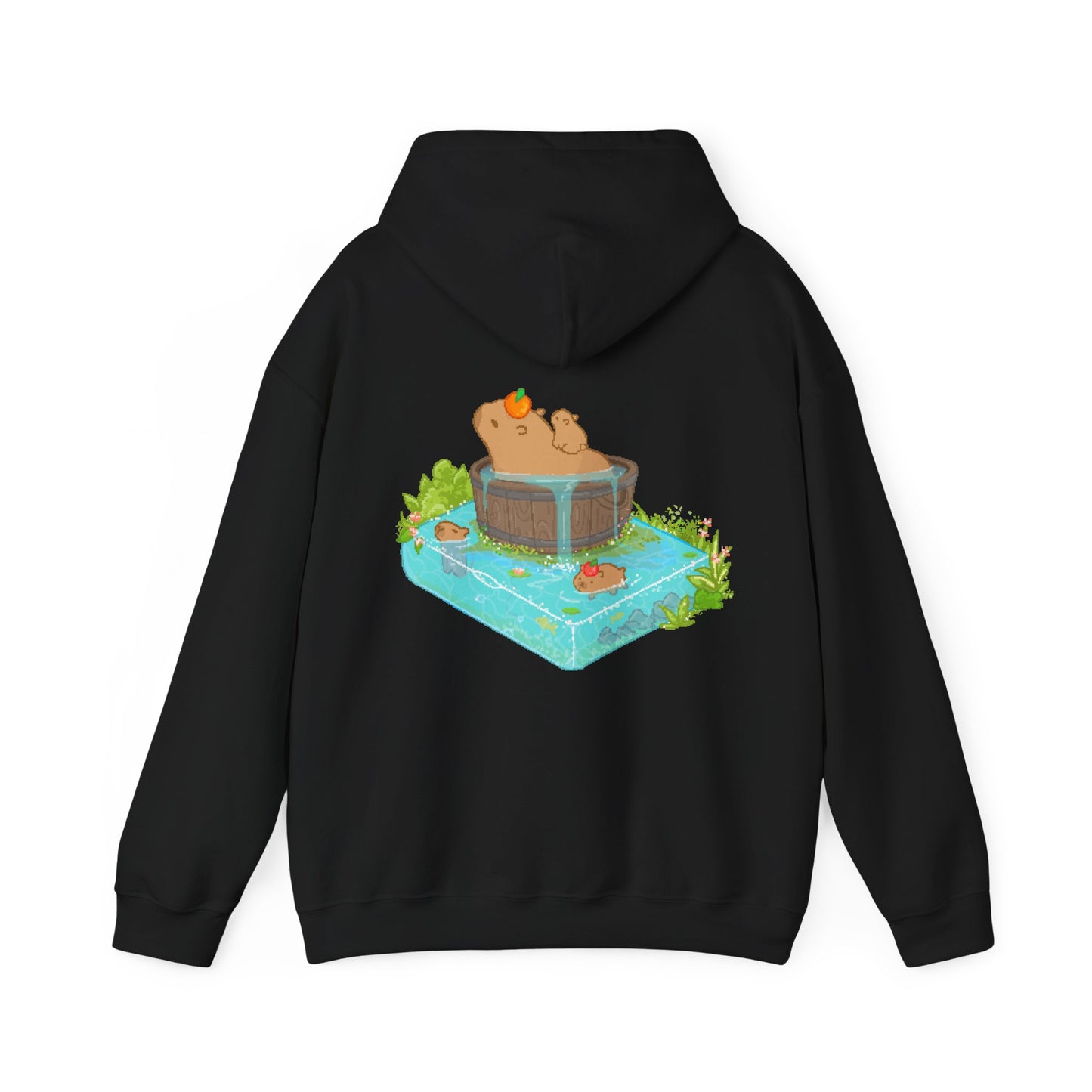 pixel capybara bathhouse