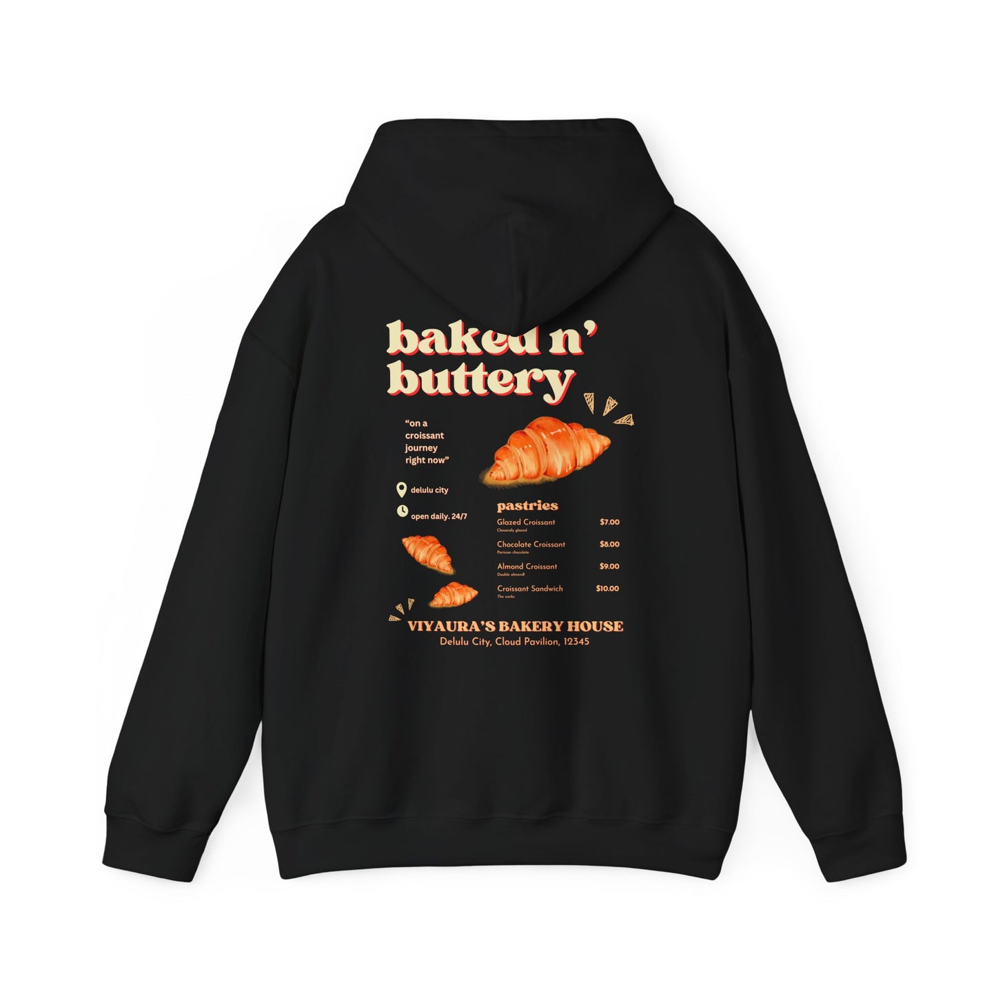 croissant hoodie