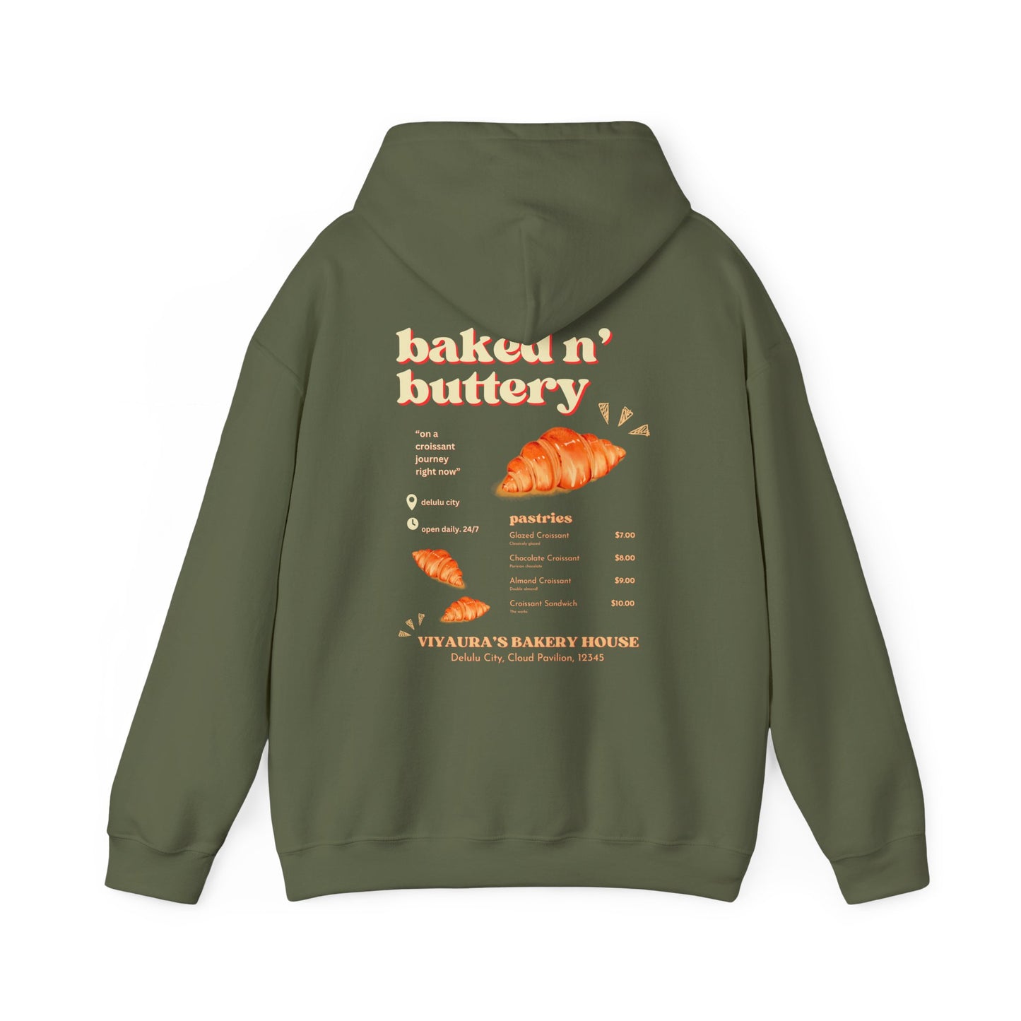 croissant hoodie