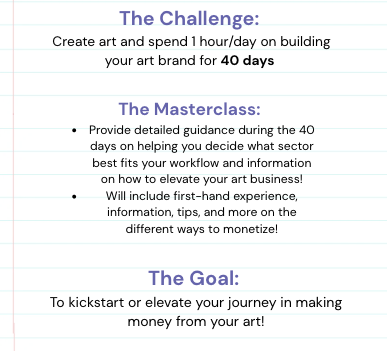 Making Money as an Artist: Ultimate Masterclass (40 Day Art Challenge)