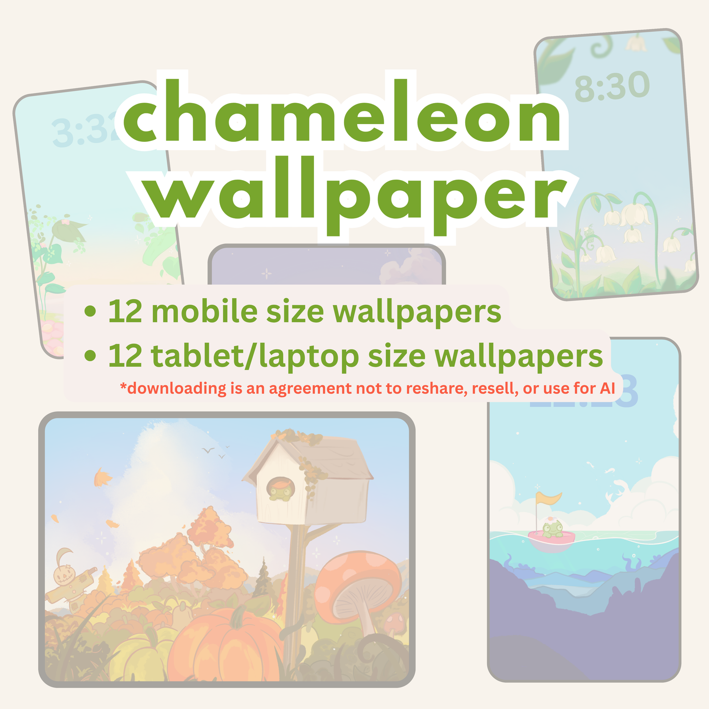 Chameleon Mobile Wallpaper Pack