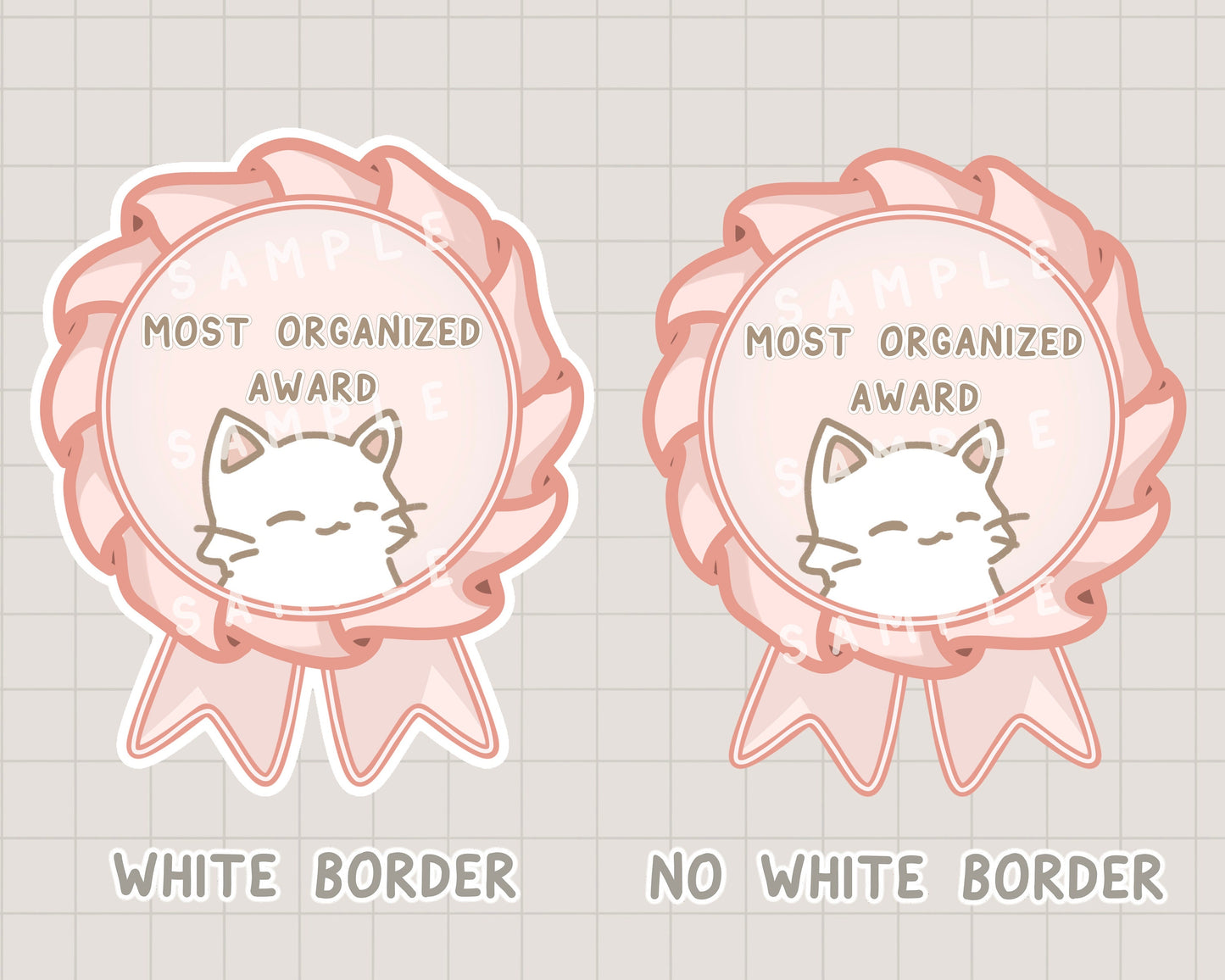 Cute Medals Digital Planner Stickers