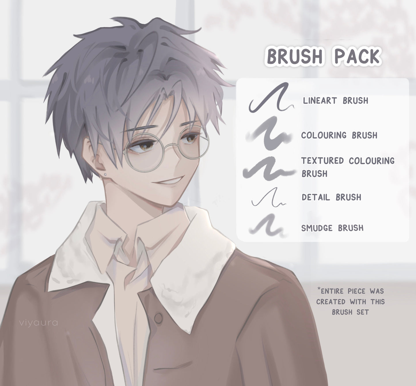 Soft Anime Style Procreate Brush Set