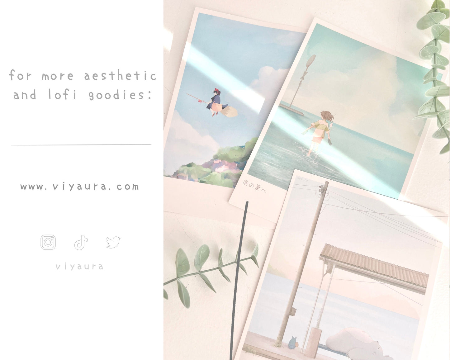 Aesthetic Playlist Postcard Prints
