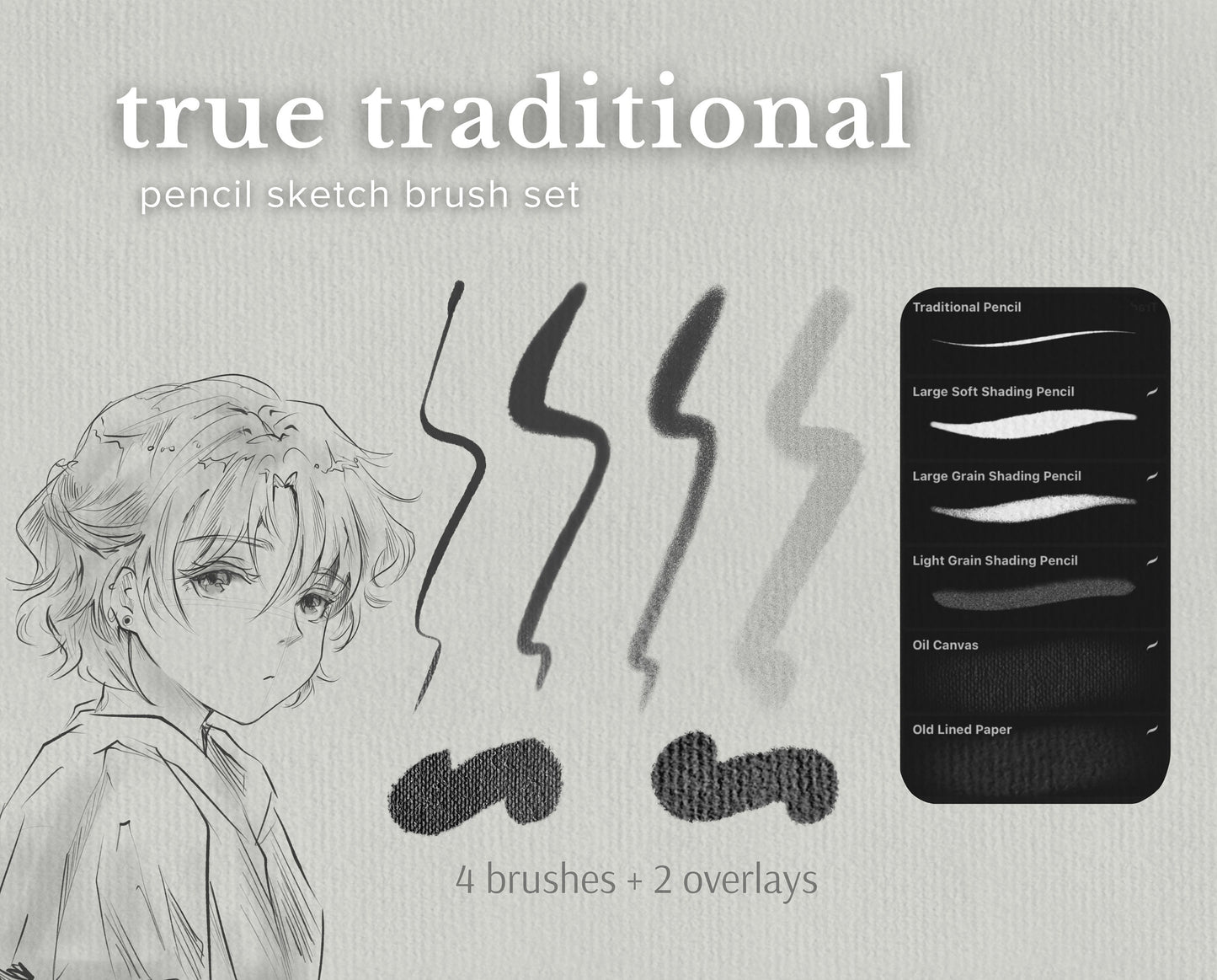 True Traditional Sketch Brush Set