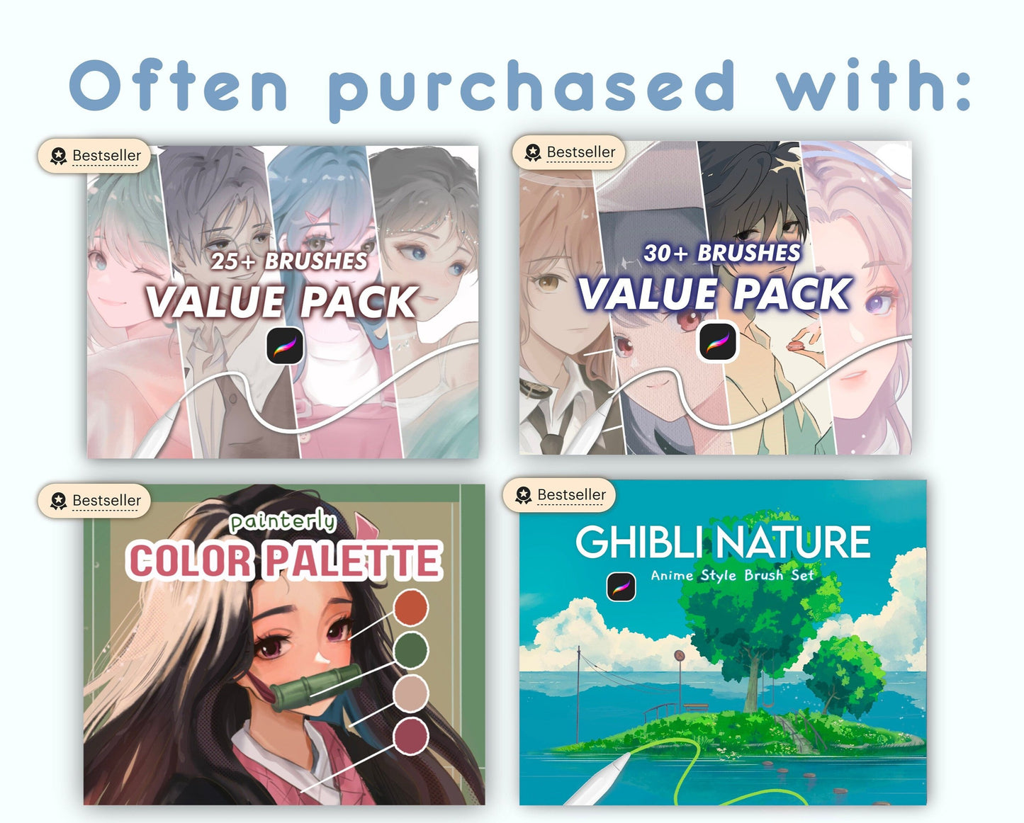 Aesthetic Artsy Anime Brush Set