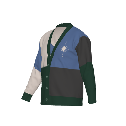 Dark Patched Star Cardigan