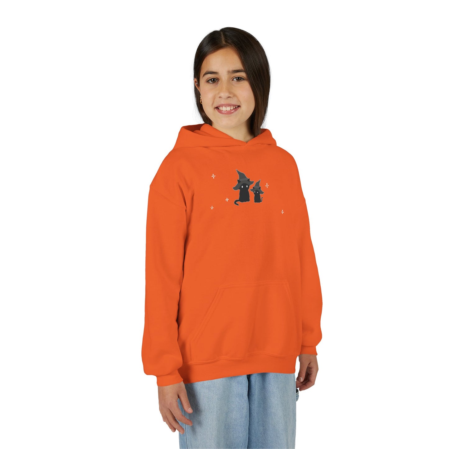 Black Cat: Youth Heavy Hooded Sweatshirt