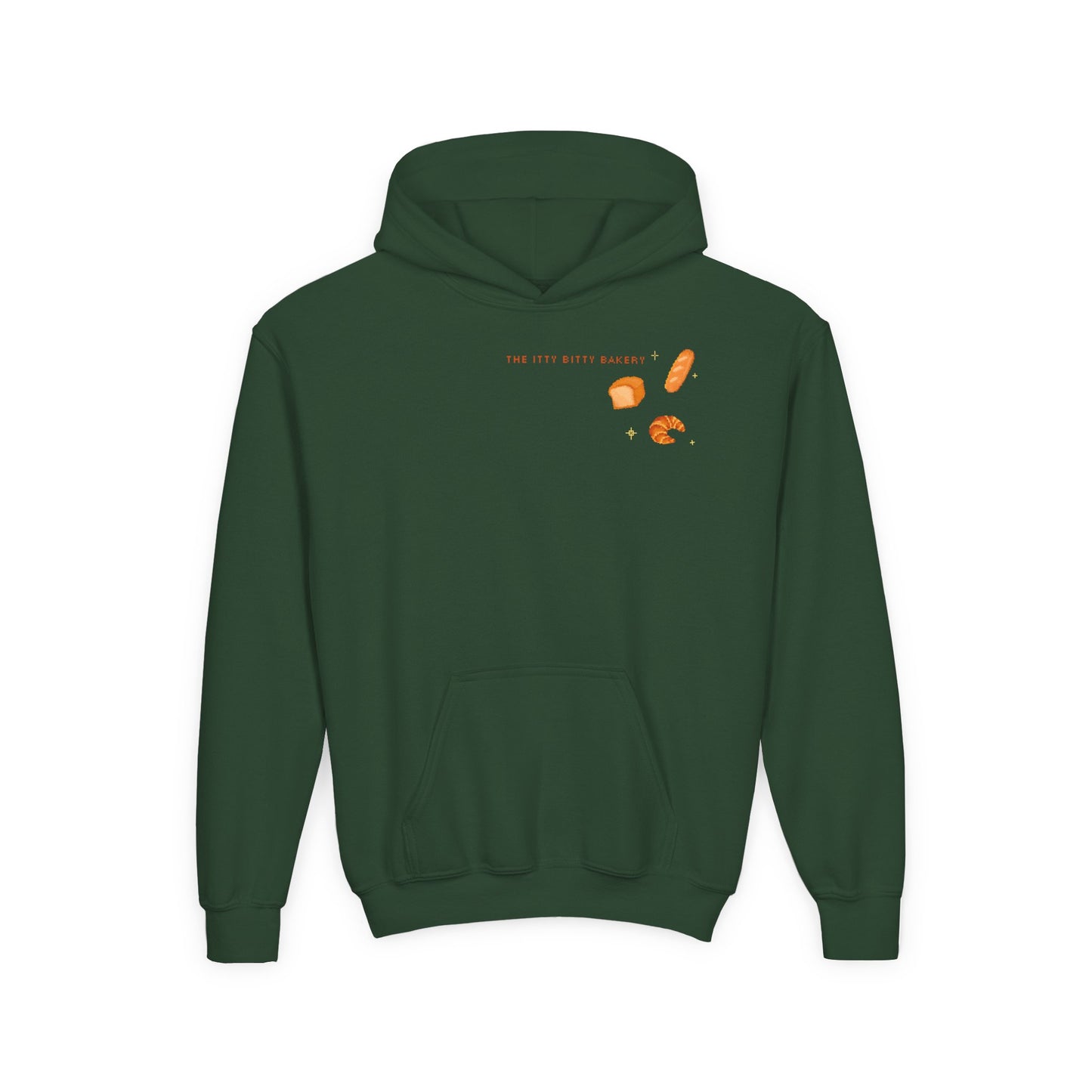 Itty Bitty Bakery: Youth Heavy Blend Hooded Sweatshirt