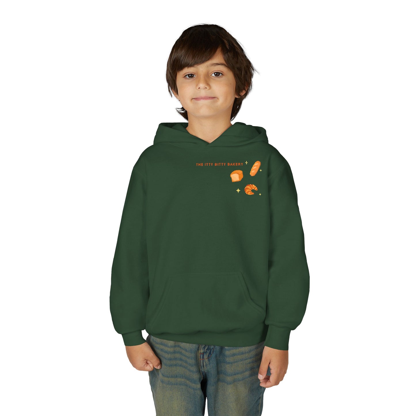 Itty Bitty Bakery: Youth Heavy Blend Hooded Sweatshirt