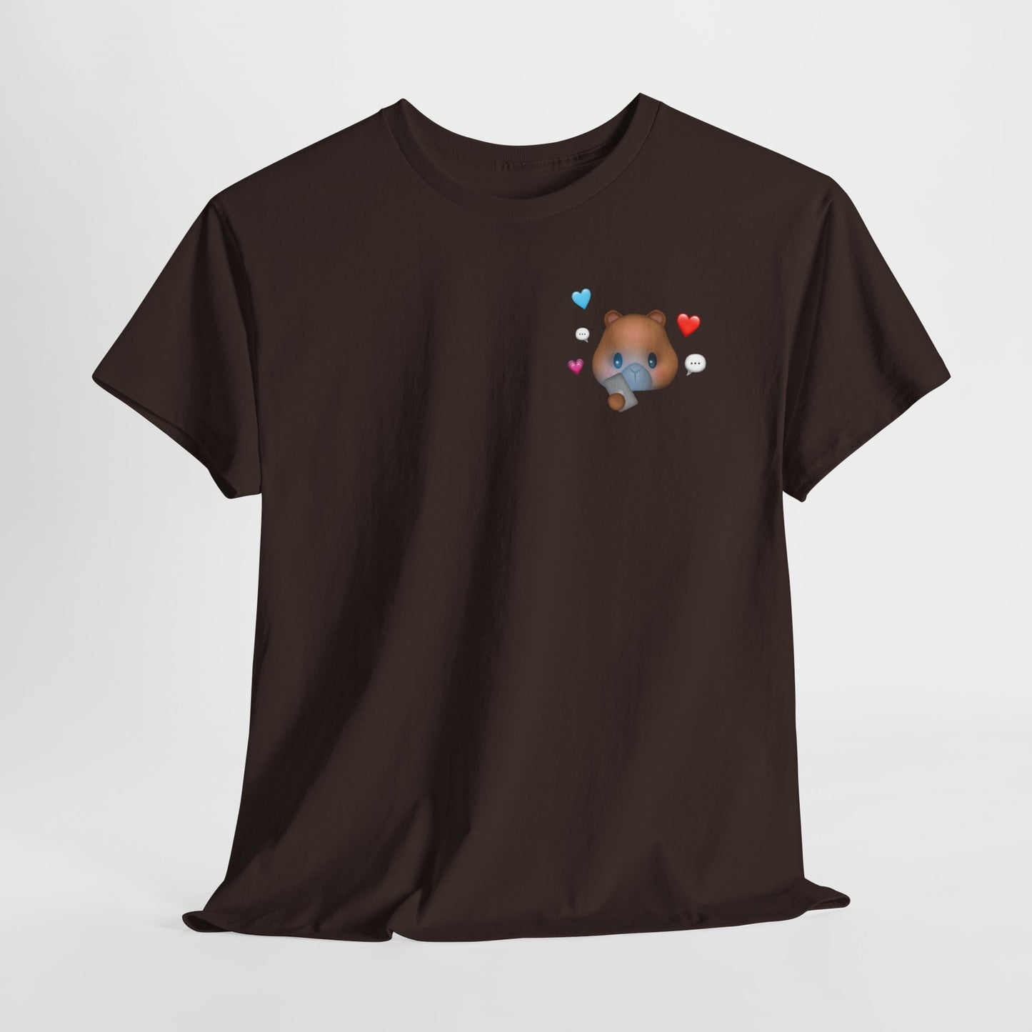 texting capy tshirt