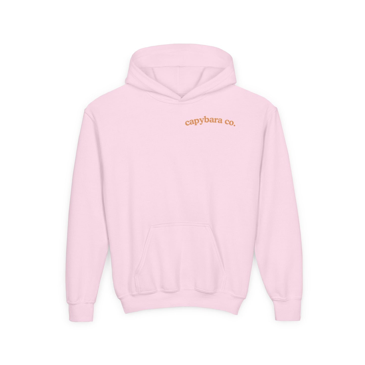 Capybara Bath: Youth Heavy Blend Hooded Sweatshirt