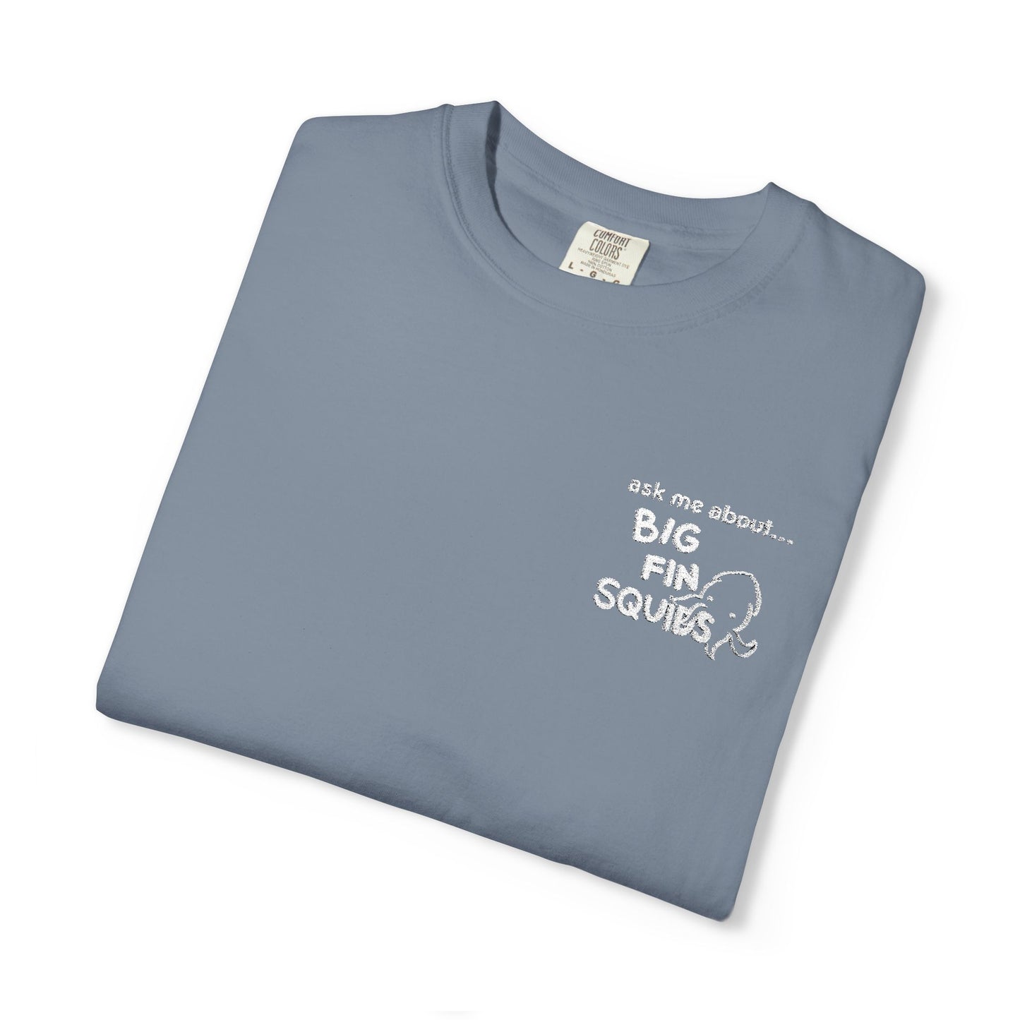 tell me about squids embroidery tshirt
