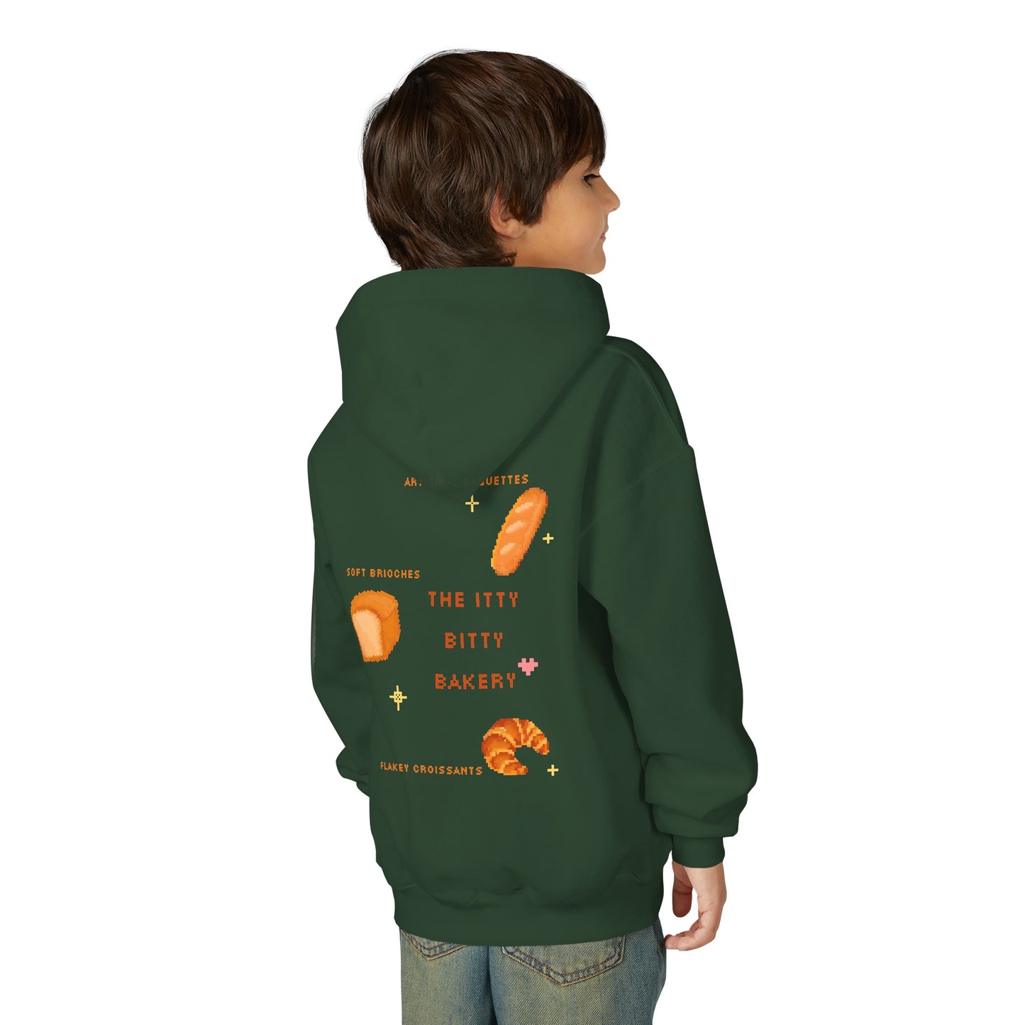 Itty Bitty Bakery: Youth Heavy Blend Hooded Sweatshirt