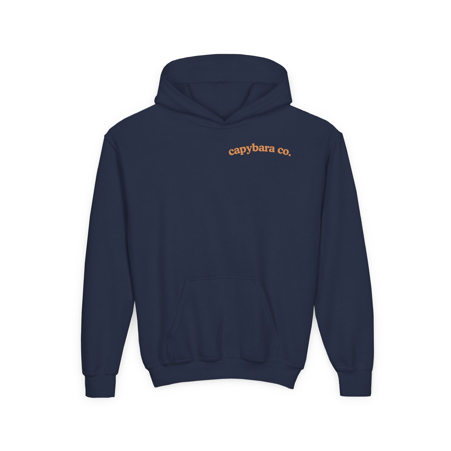 Capybara Bath: Youth Heavy Blend Hooded Sweatshirt