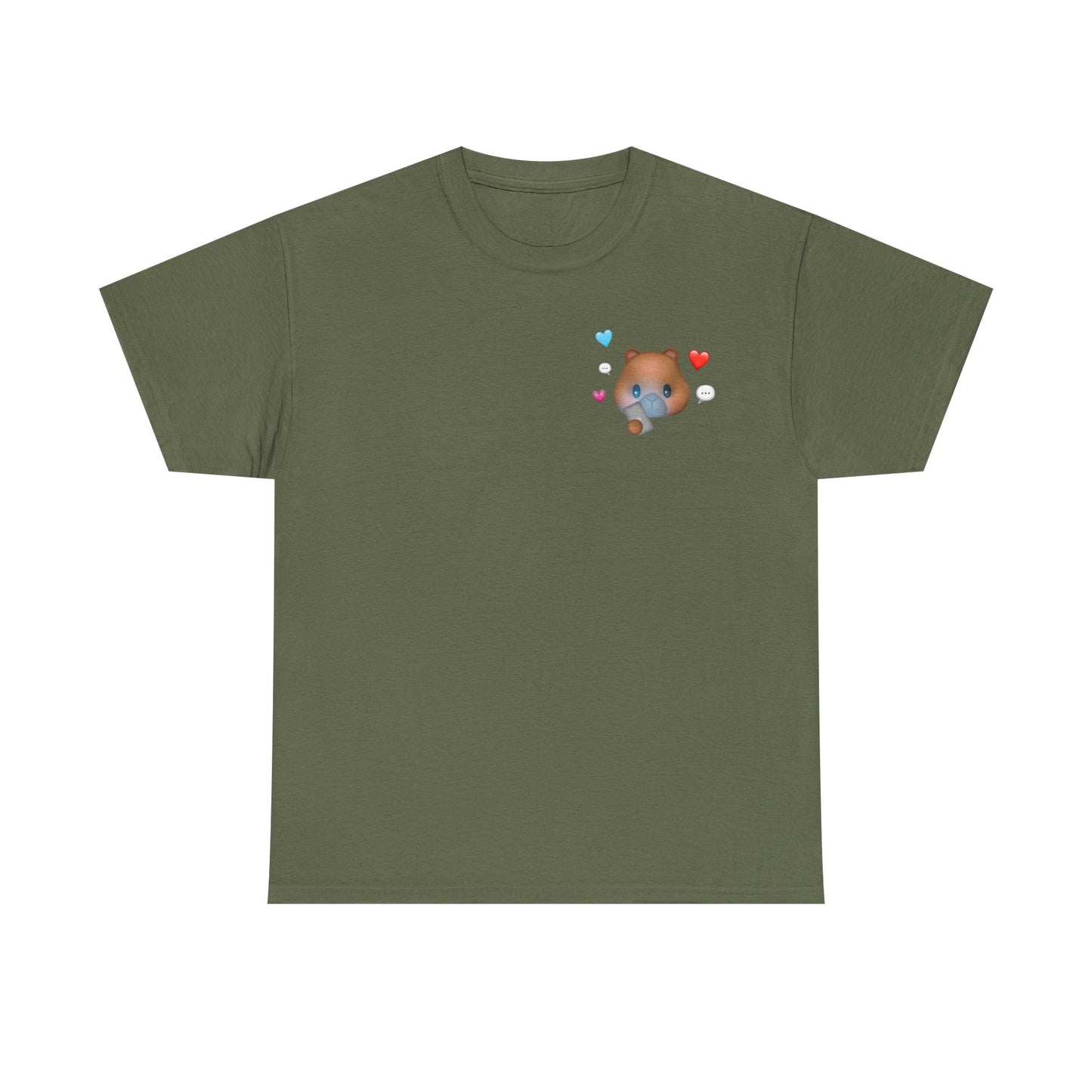 texting capy tshirt