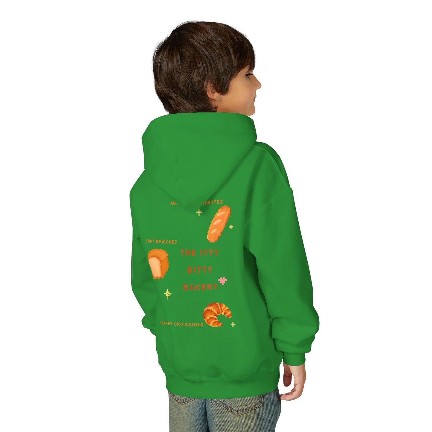 Itty Bitty Bakery: Youth Heavy Blend Hooded Sweatshirt