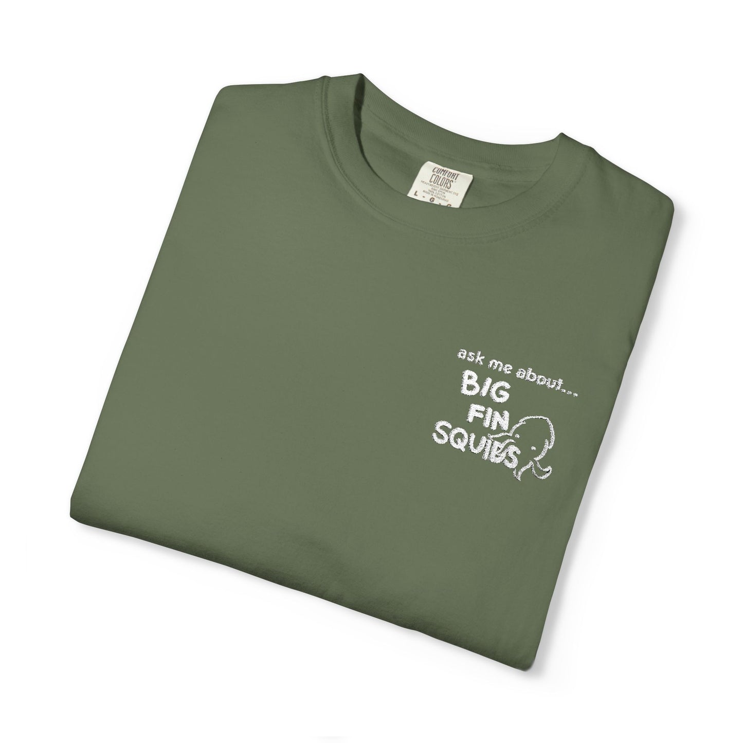 tell me about squids embroidery tshirt
