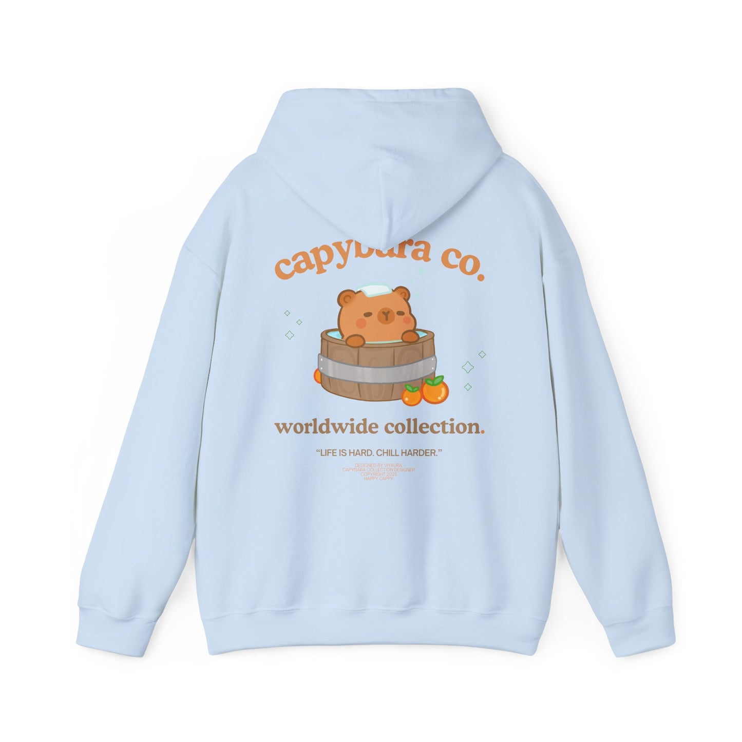 capybara in bath hoodie