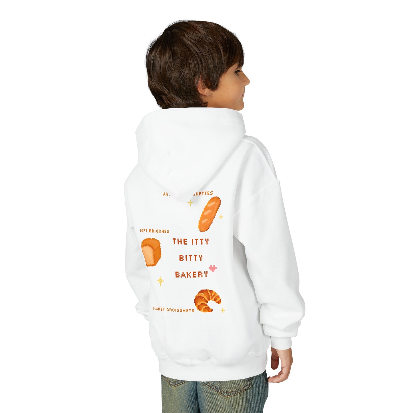 Itty Bitty Bakery: Youth Heavy Blend Hooded Sweatshirt