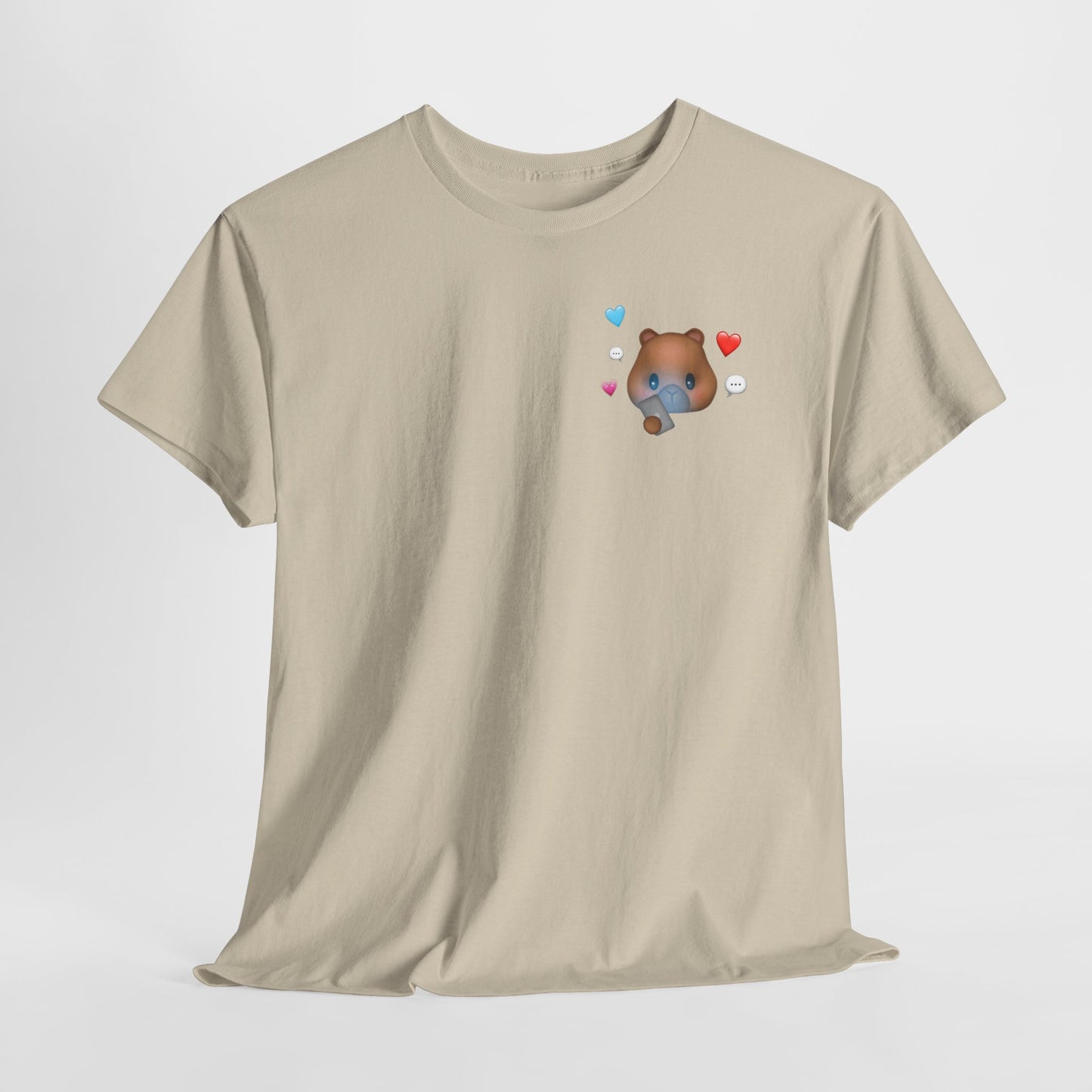 texting capy tshirt
