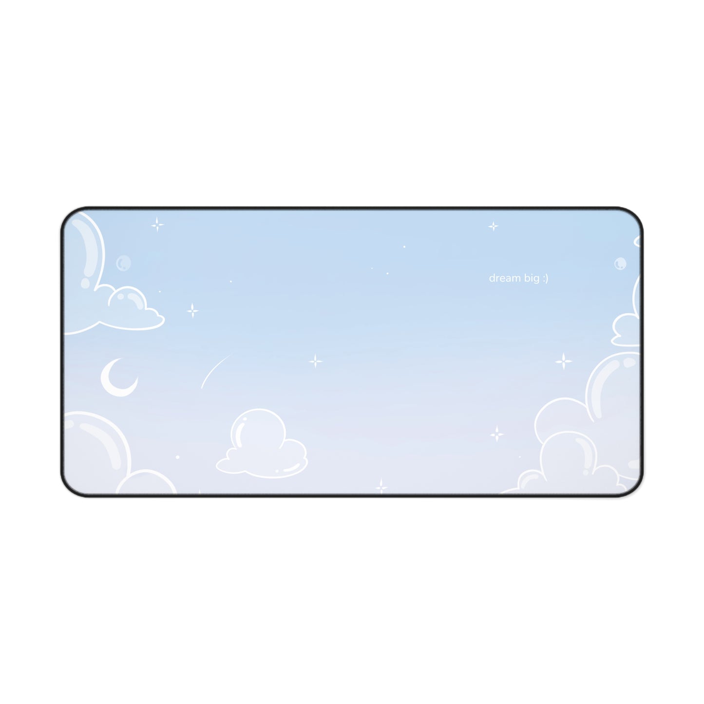 Bubble Cloud (light) Desk Mat