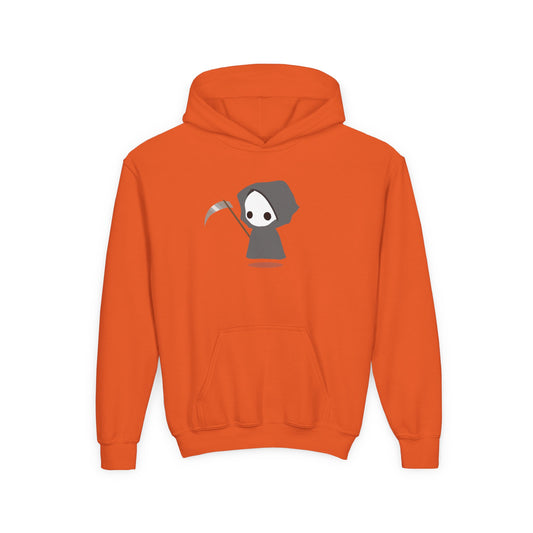 Cute Reaper: Youth Heavy Blend Hooded Sweatshirt