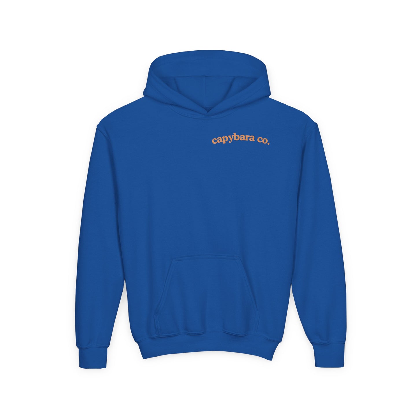 Capybara Bath: Youth Heavy Blend Hooded Sweatshirt