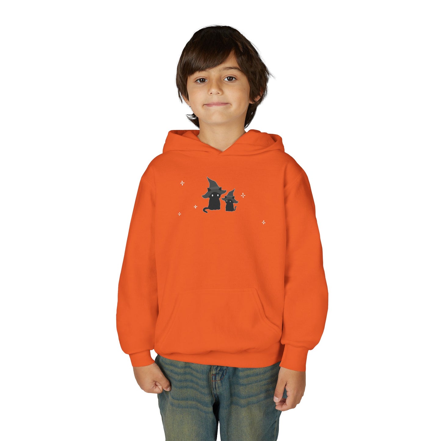 Black Cat: Youth Heavy Hooded Sweatshirt