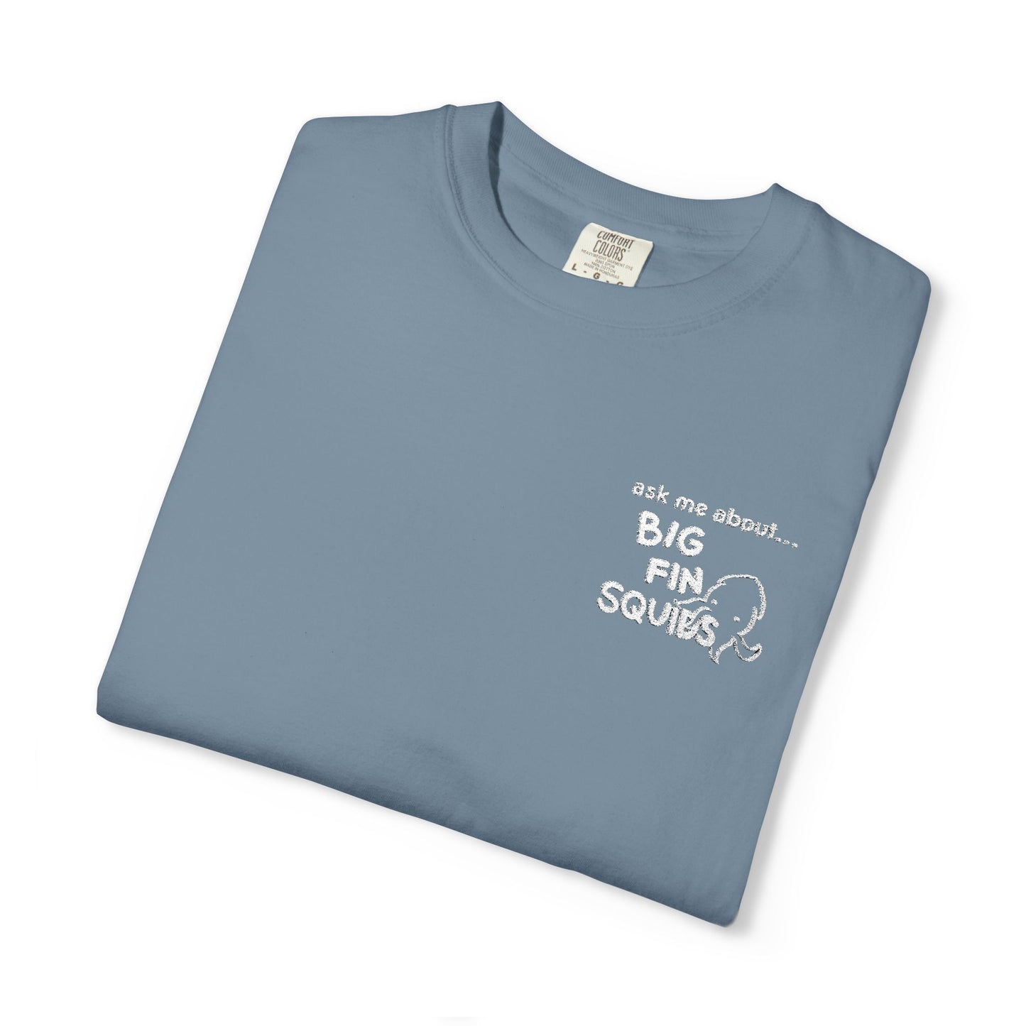 tell me about squids embroidery tshirt