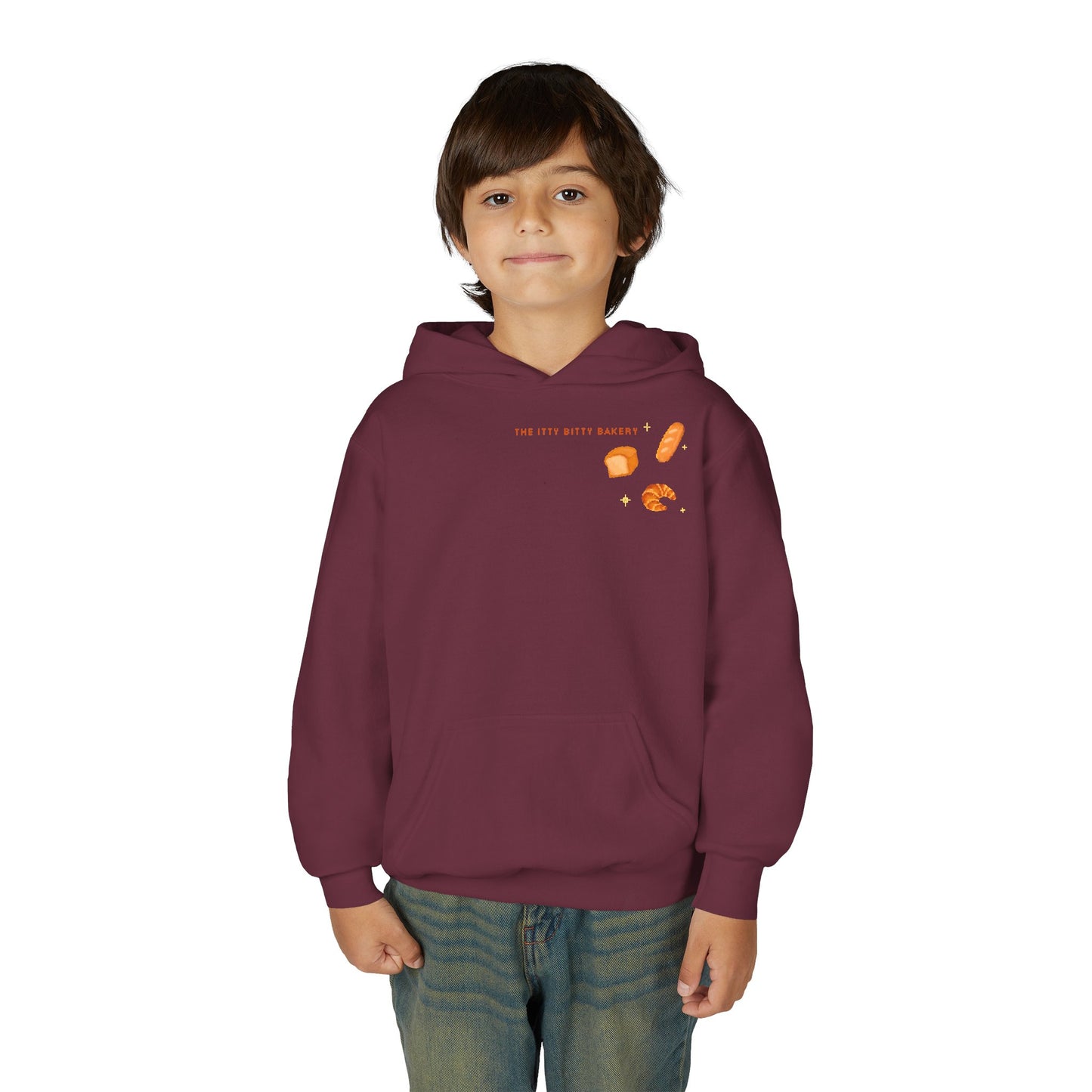Itty Bitty Bakery: Youth Heavy Blend Hooded Sweatshirt