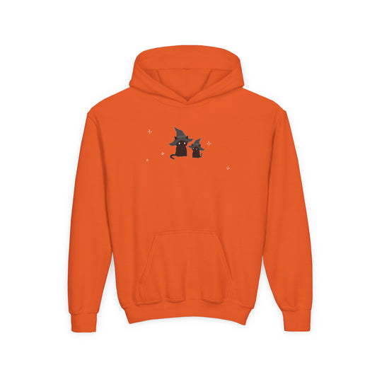Black Cat: Youth Heavy Hooded Sweatshirt
