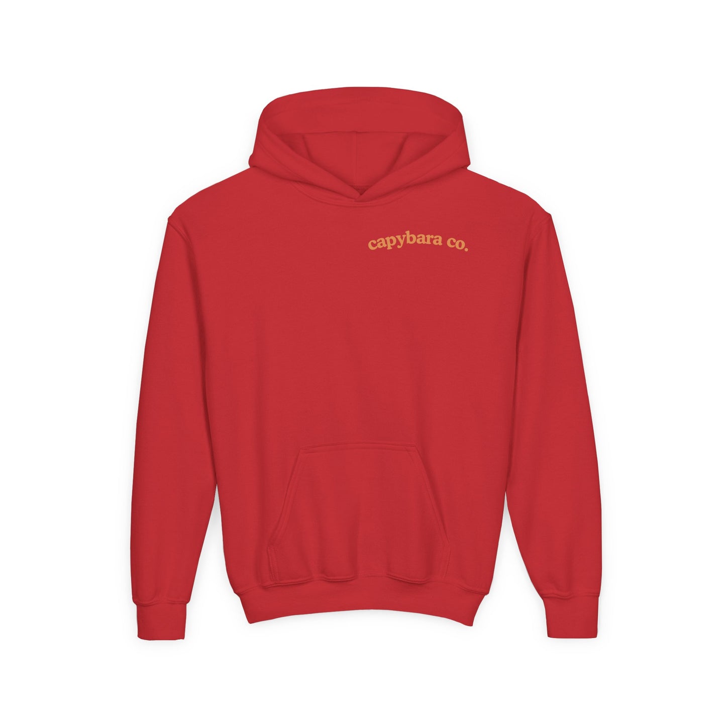 Capybara Bath: Youth Heavy Blend Hooded Sweatshirt