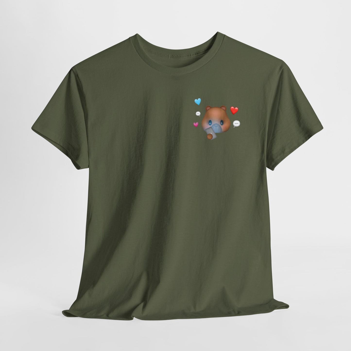 texting capy tshirt