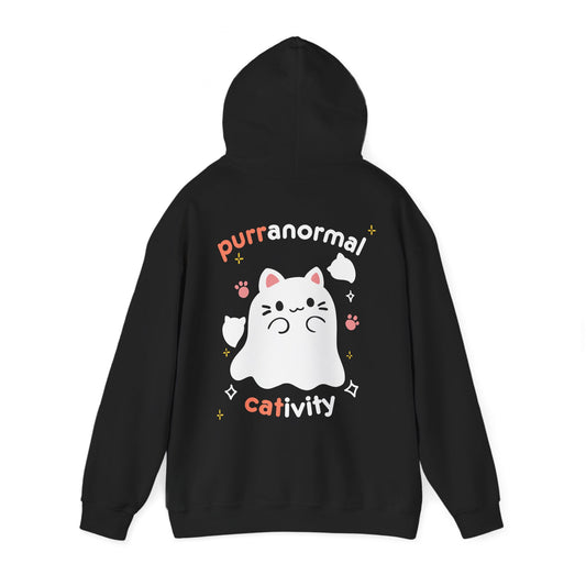 Cute Cat "Purranormal Cativity" Halloween Hoodie