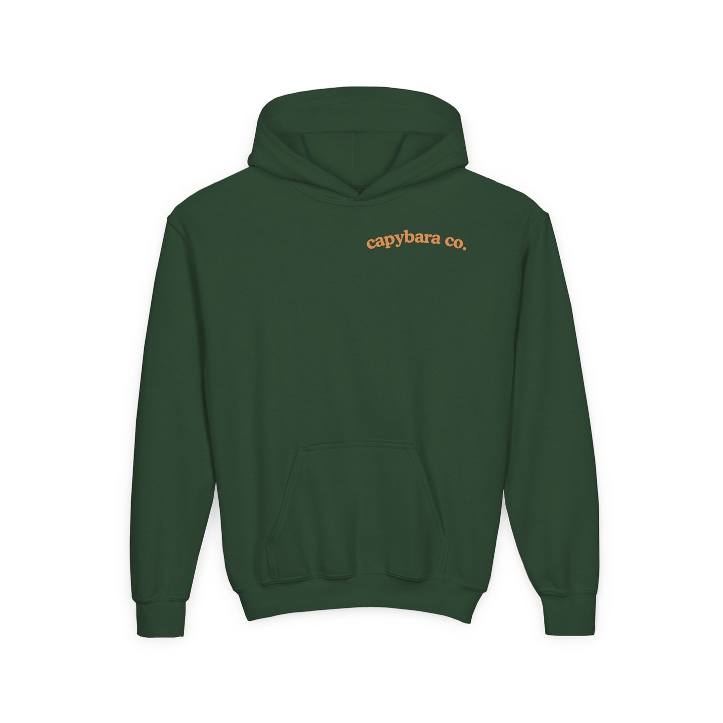 Capybara Bath: Youth Heavy Blend Hooded Sweatshirt